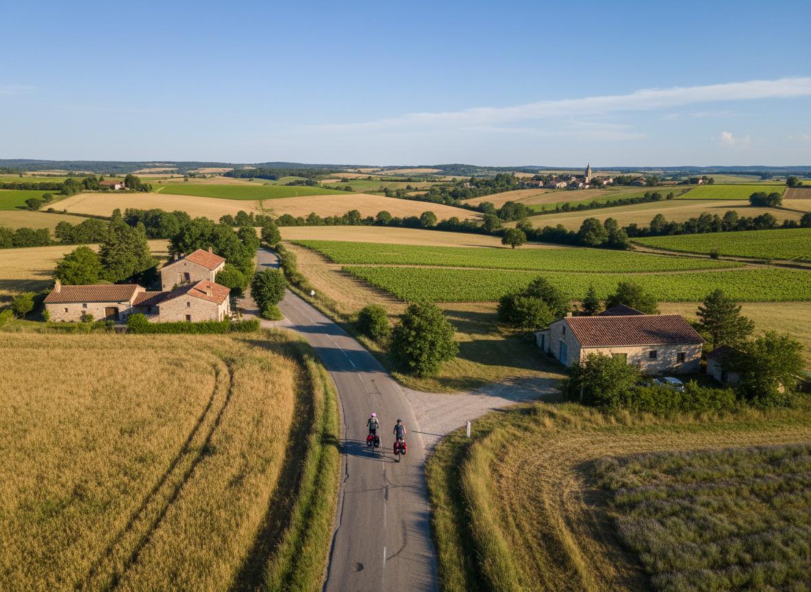 Voyage à vélo dans le Pays Basque dans l'arrière pays
