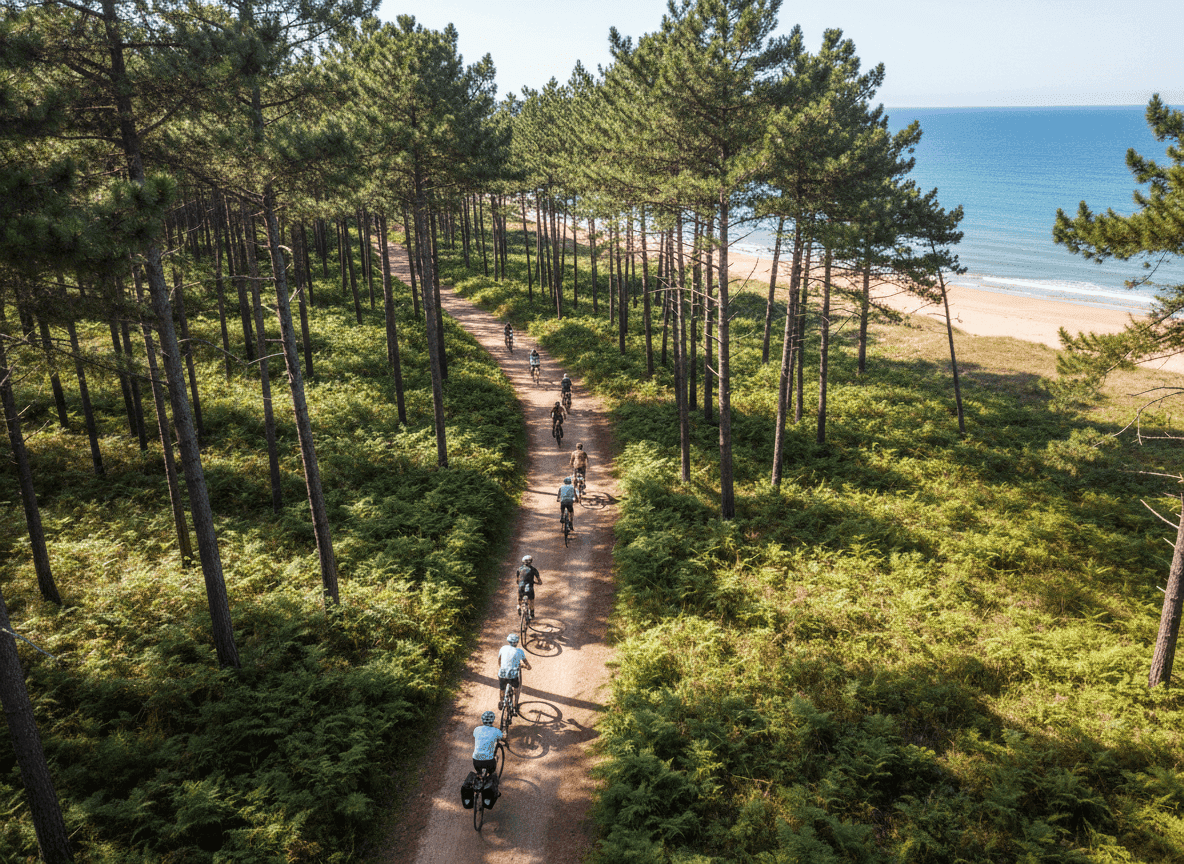 groupe devant un van