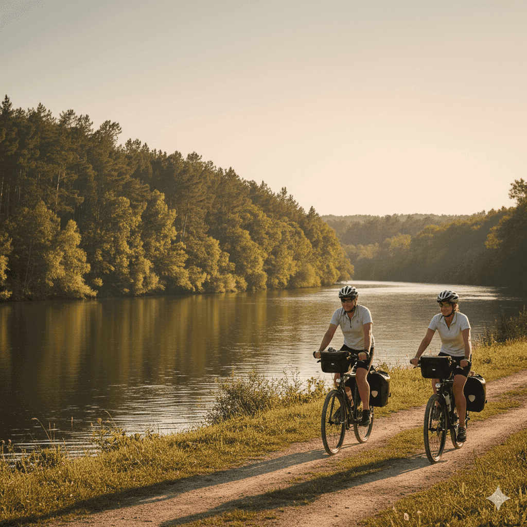 Le Pays de l'Adour et du Kiwi à vélo  Escapade Gourmande dans les Landes - Adour