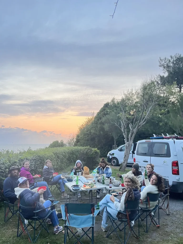 Surfcamp à vélo dans le sud ouest de la France